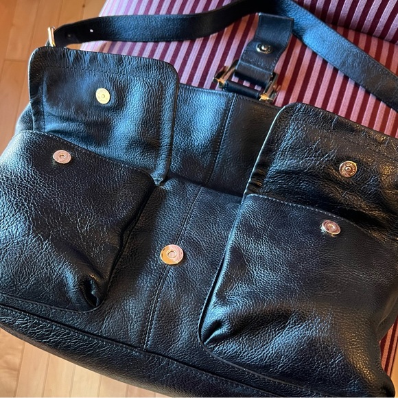 New, vintage, NWOT, PRESA large leather black bag - Picture 15 of 16